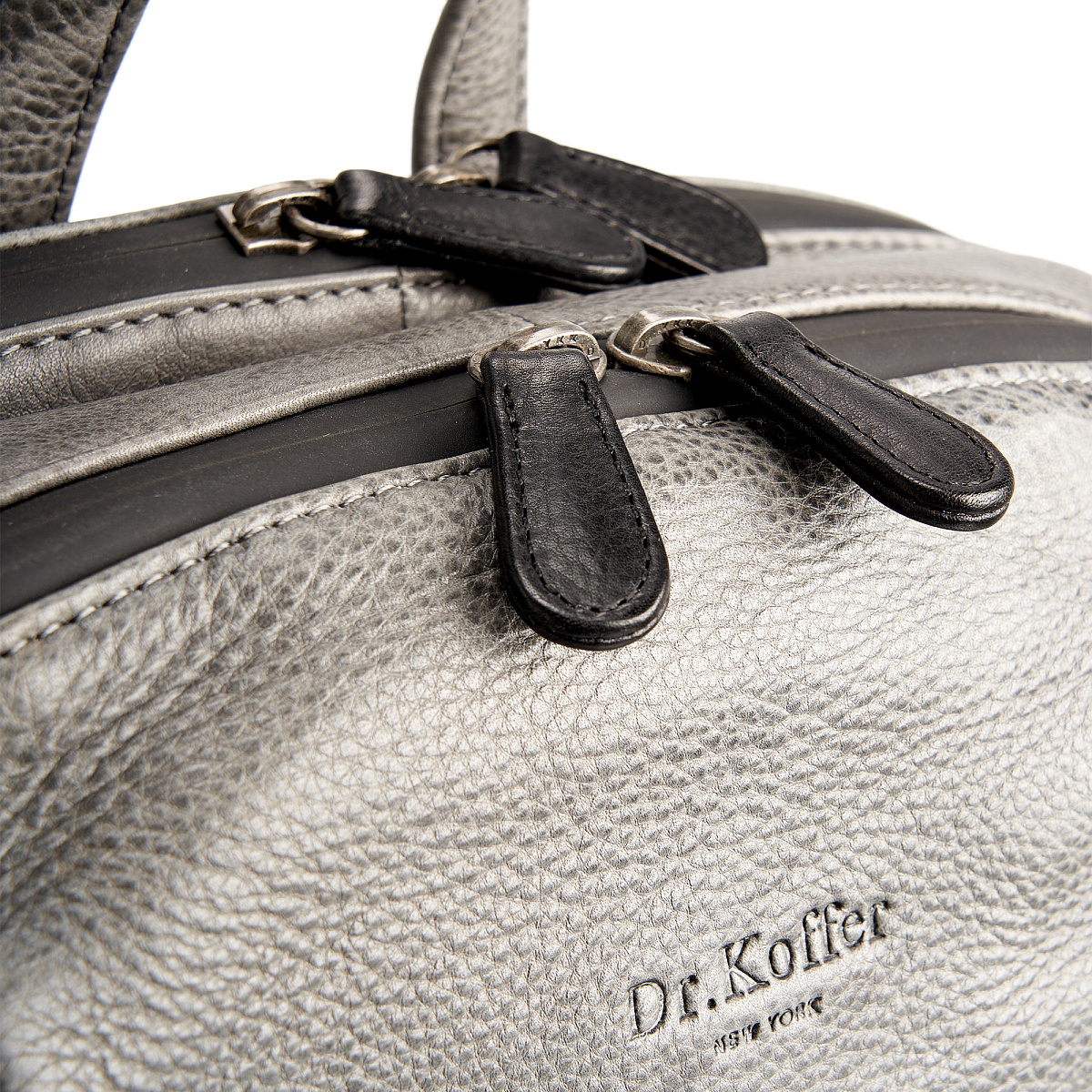 Рюкзак Dr.Koffer из натуральной кожи серый