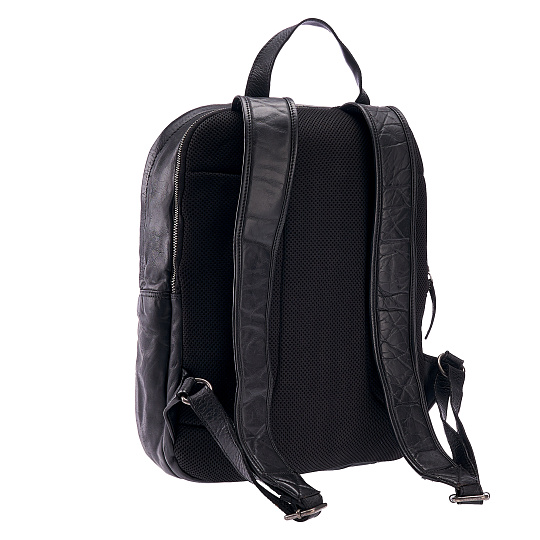 Рюкзак Dr.Koffer из натуральной кожи черный