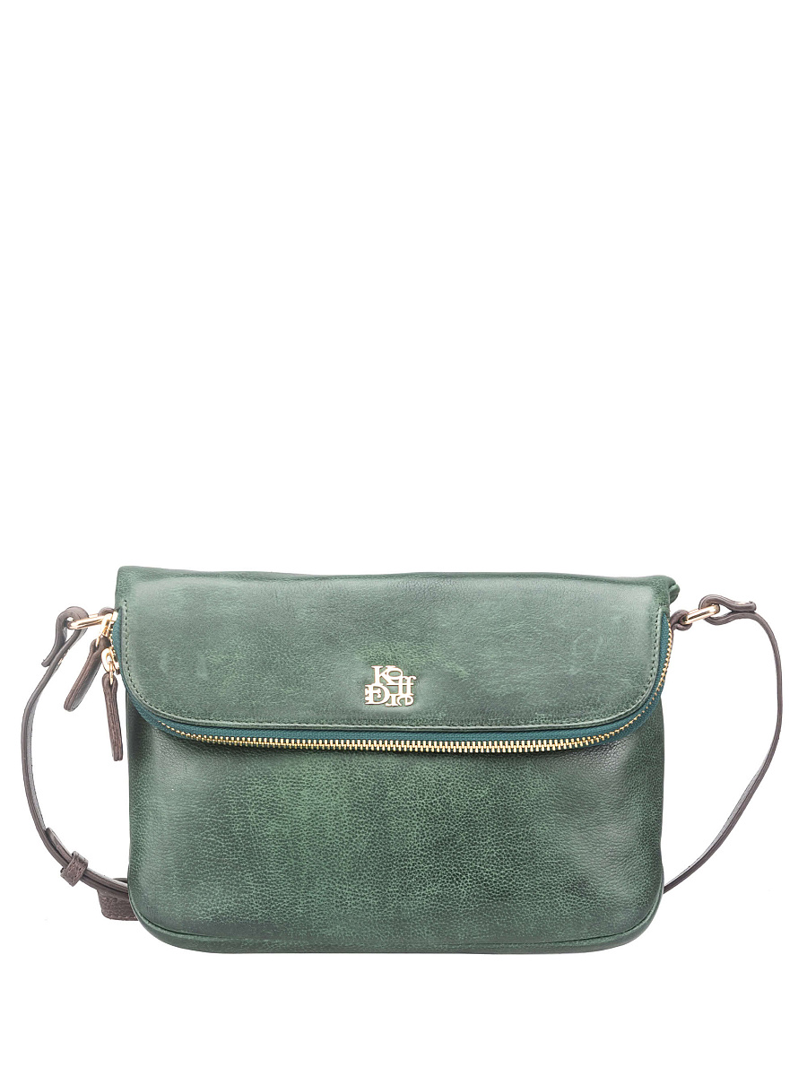 Женская сумка Dr. Koffer из натуральной кожи зеленая