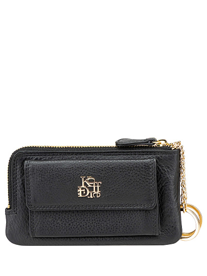 Ключница Dr.Koffer из натуральной кожи черная