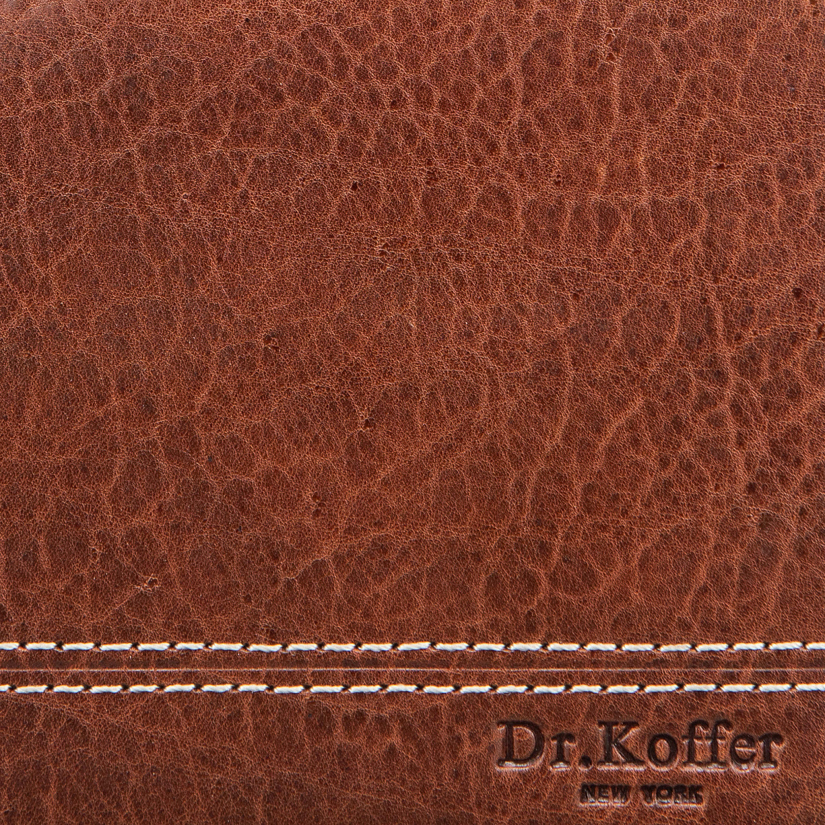 Зажим для денег Dr.Koffer из натуральной кожи коричневый