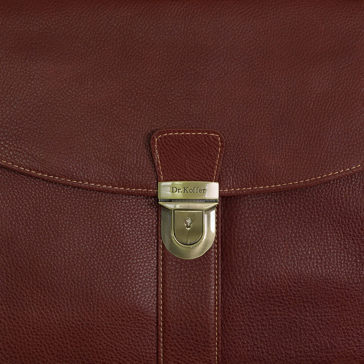 Портфель Dr.Koffer из натуральной кожи светло-коричневый