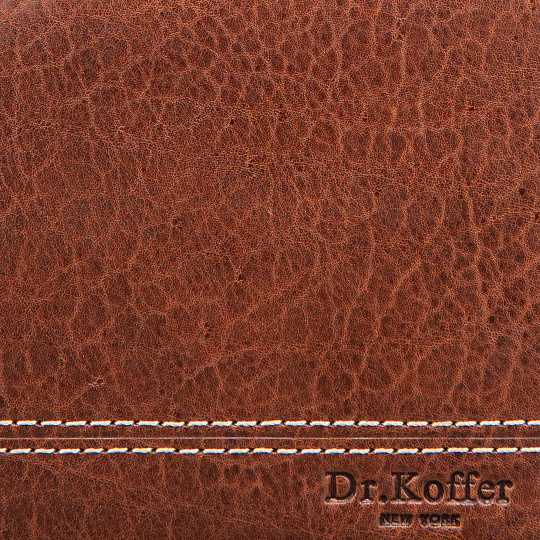 Зажим для денег Dr.Koffer из натуральной кожи коричневый