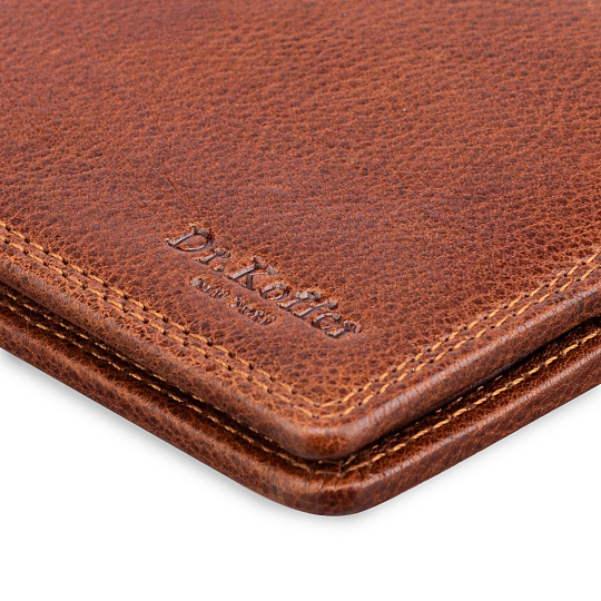 Портмоне Dr.Koffer из натуральной кожи светло-коричневое