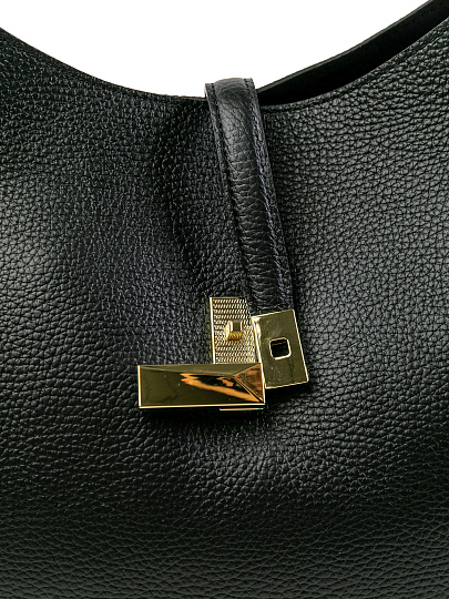 Женская сумка Dr.Koffer из натуральной кожи черная