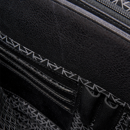 Портфель Dr.Koffer из натуральной кожи черный