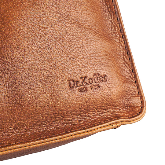 Рюкзак Dr.Koffer из натуральной кожи светло-коричневый