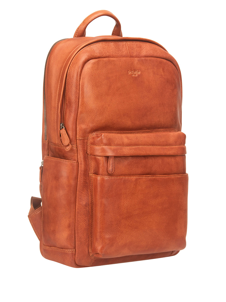 Рюкзак Dr. Koffer из натуральной кожи коричневый