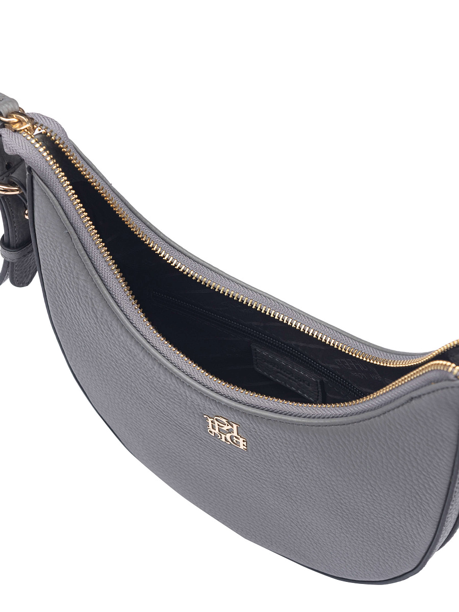 Женская сумка Dr. Koffer из натуральной кожи серая