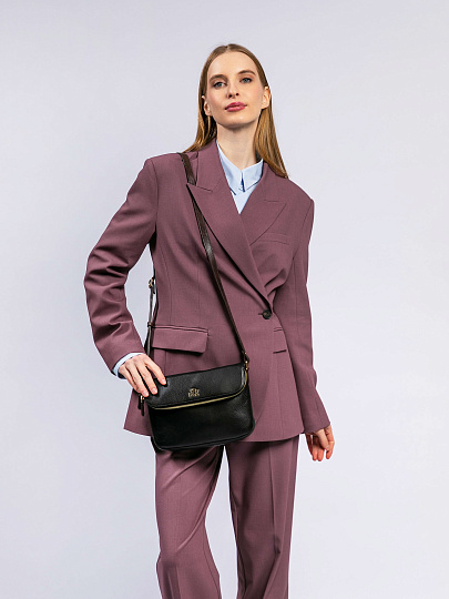 Женская сумка Dr. Koffer из натуральной кожи черная