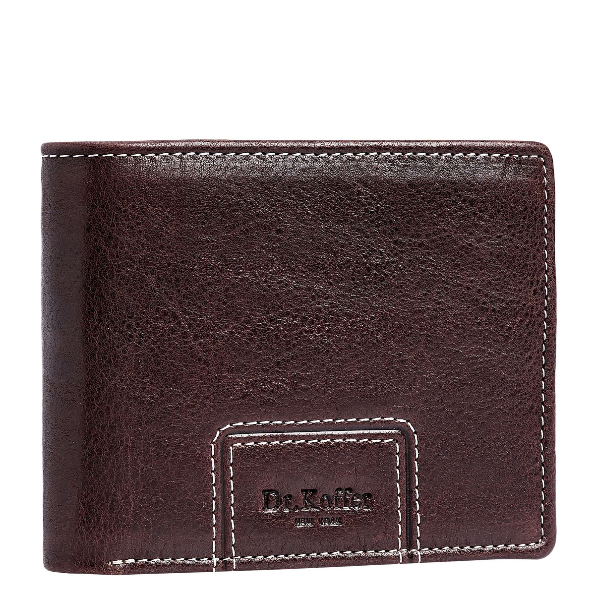 Портмоне Dr.Koffer из натуральной кожи коричневое