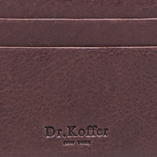 Кредитница Dr.Koffer из натуральной кожи коричневая