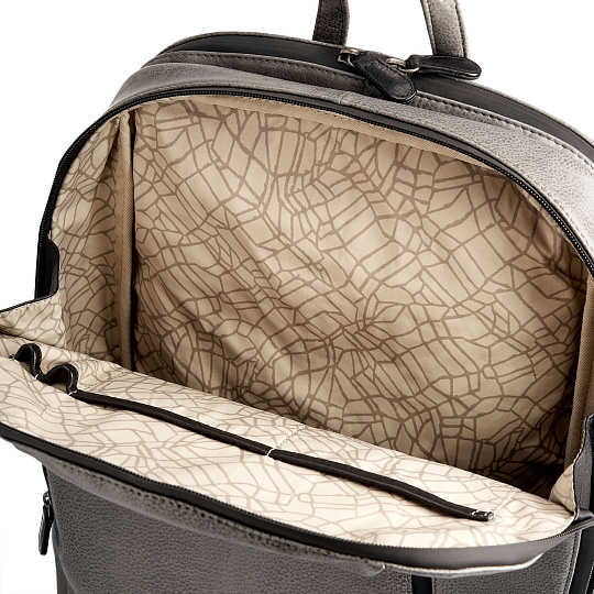 Рюкзак Dr.Koffer из натуральной кожи серый