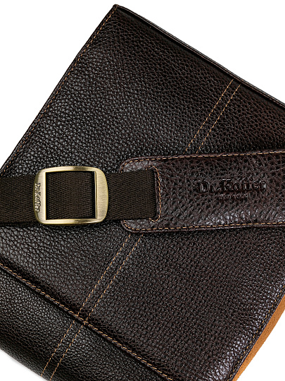 Сумка через плечо Dr.Koffer из натуральной кожи коричневая