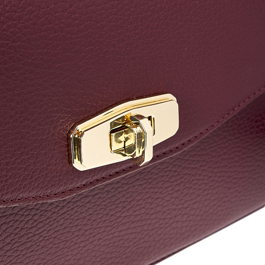 Женская сумка  Dr. Koffer из натуральной кожи бордовая