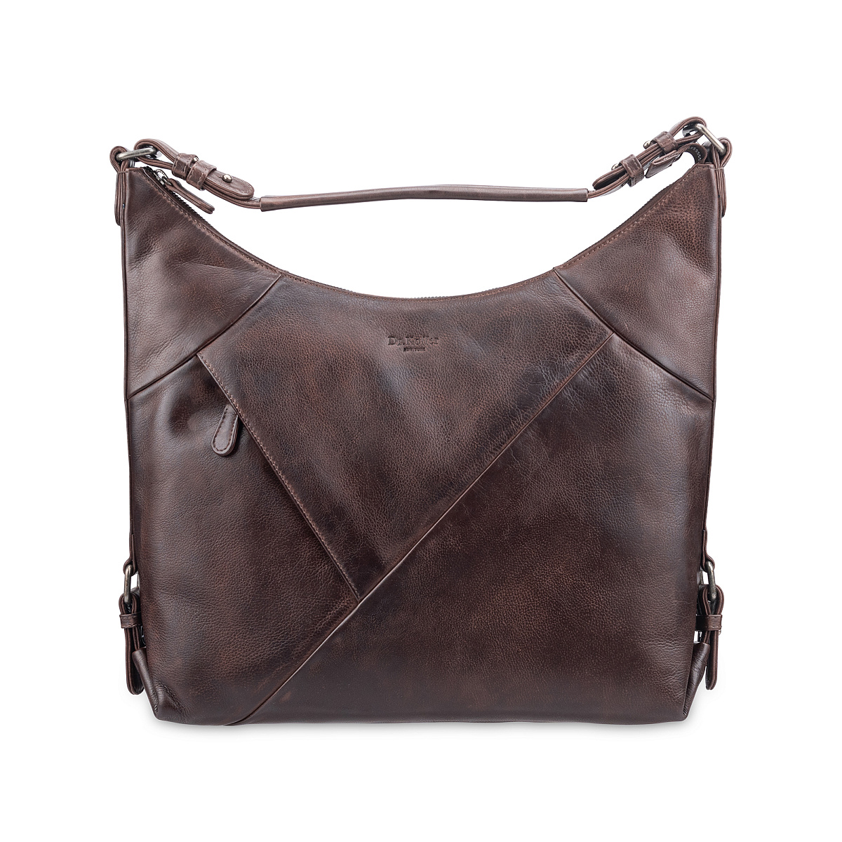 Женская сумка Dr.Koffer из натуральной кожи коричневая