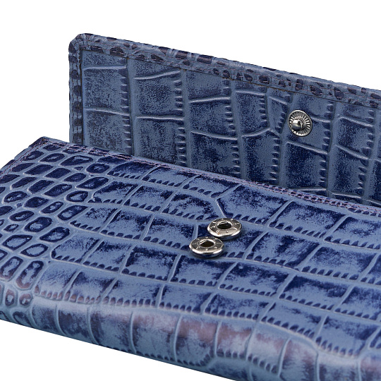 Портмоне Dr.Koffer из натуральной кожи синее