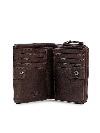 Портмоне Dr.Koffer из натуральной кожи коричневое