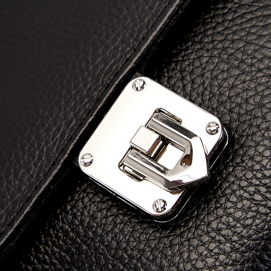 Женская сумка Dr. Koffer из натуральной кожи черная