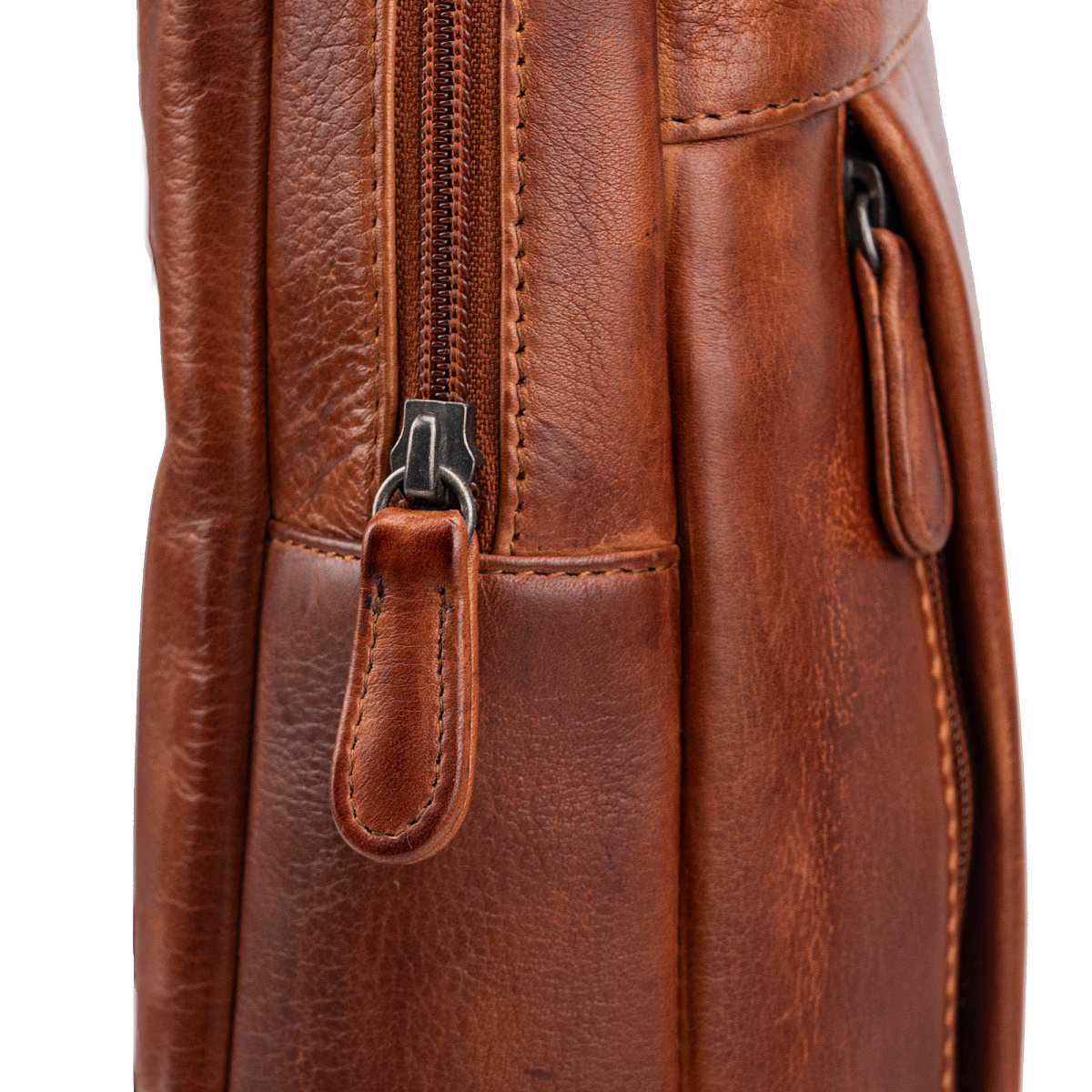 Рюкзак Dr.Koffer из натуральной кожи светло-коричневый