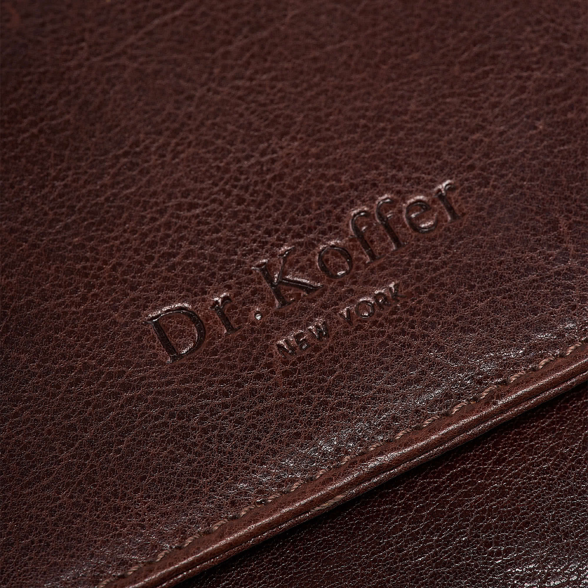 Сумка барсетка из натуральной кожи Dr. Koffer коричневая