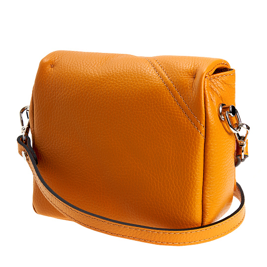 Женская сумка Dr. Koffer из натуральной кожи оранжевая