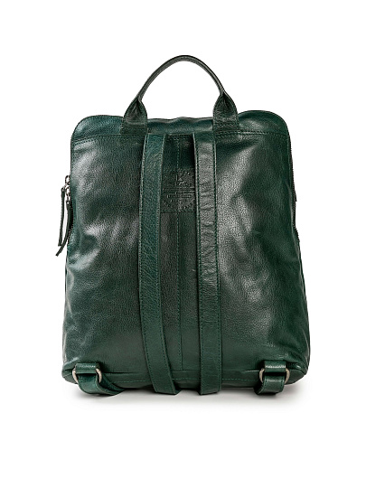 Рюкзак Dr.Koffer из натуральной кожи зеленый