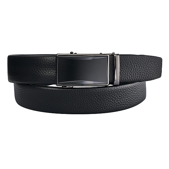 Ремень Dr. Koffer из натуральной кожи черный