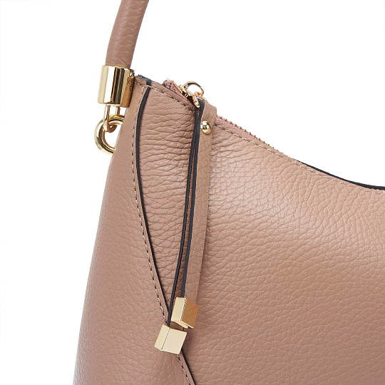 Женская сумка Dr. Koffer из натуральной кожи бежевая