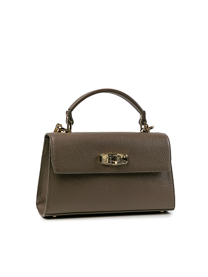 Женская сумка Dr.Koffer из натуральной кожи бежевая