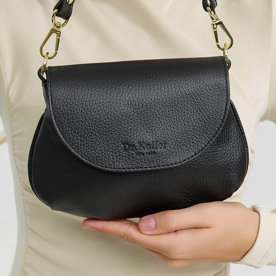 Женская сумка Dr. Koffer из натуральной кожи черная