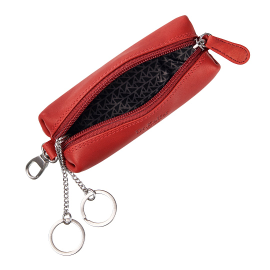 Ключница Dr.Koffer из натуральной кожи красная
