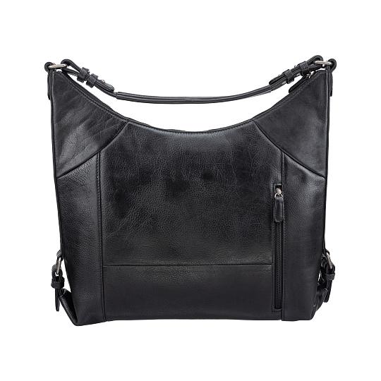 Женская сумка Dr.Koffer из натуральной кожи чёрная