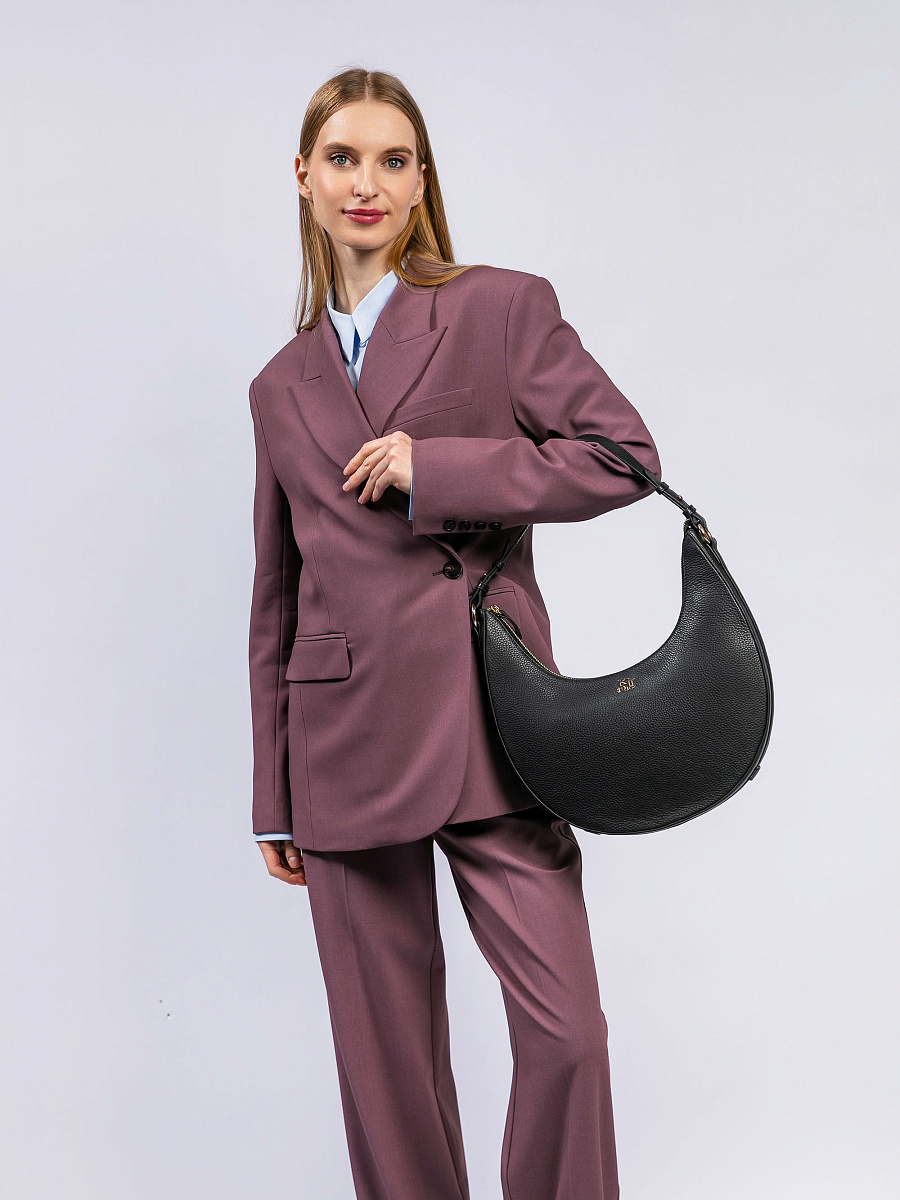 Женская сумка Dr. Koffer из натуральной кожи черная