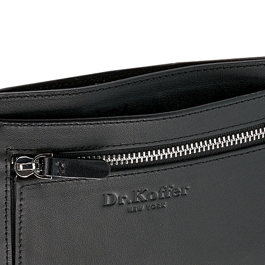 Кошелек Dr.Koffer из натуральной кожи черный