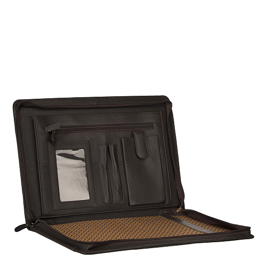 Папка для документов с ручкой Dr. Koffer из натуральной кожи