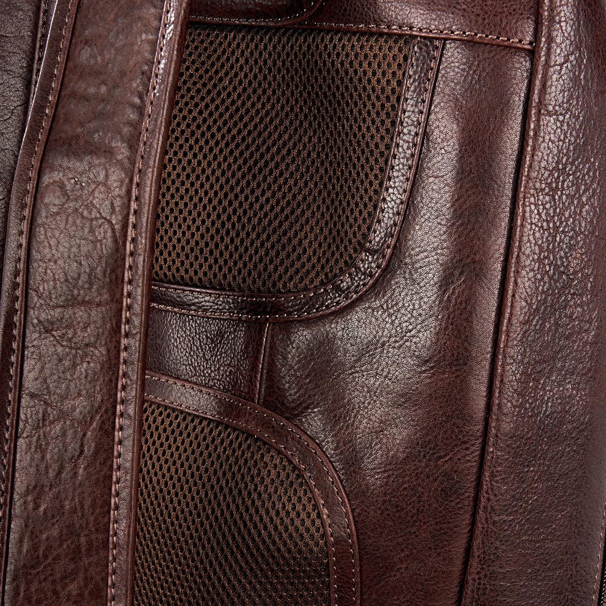 Рюкзак Dr.Koffer из натуральной кожи темно-коричневый