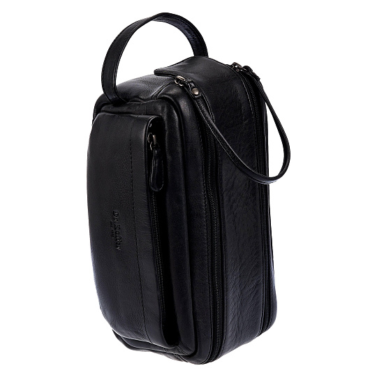 Несессер Dr. Koffer из натуральной кожи черный