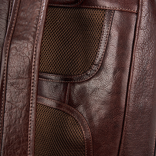Рюкзак Dr.Koffer из натуральной кожи темно-коричневый