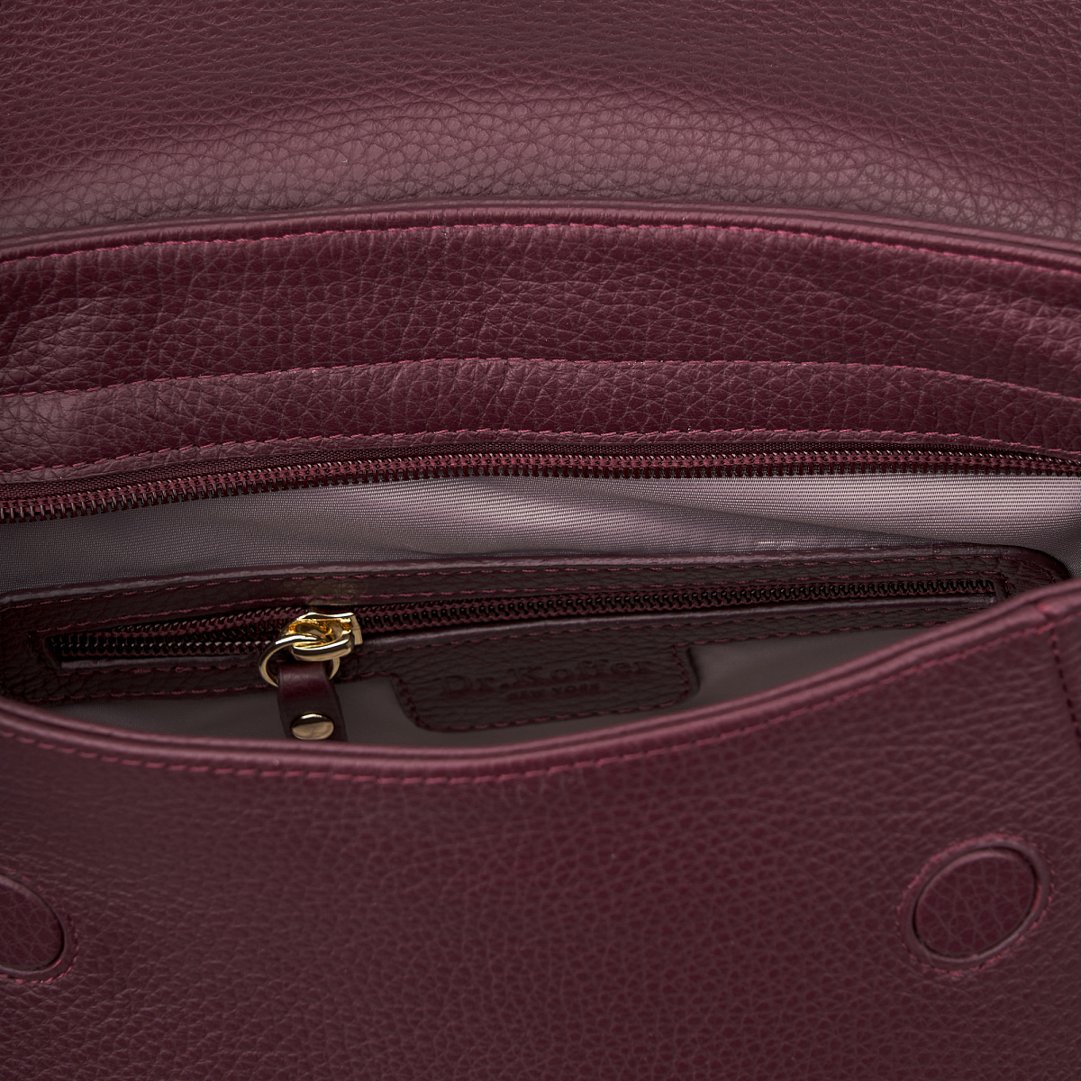 Рюкзак Dr. Koffer из натуральной кожи фиолетовый