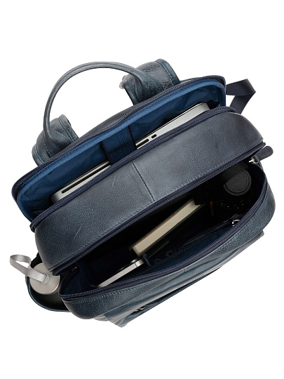 Рюкзак Dr. Koffer из натуральной кожи синий