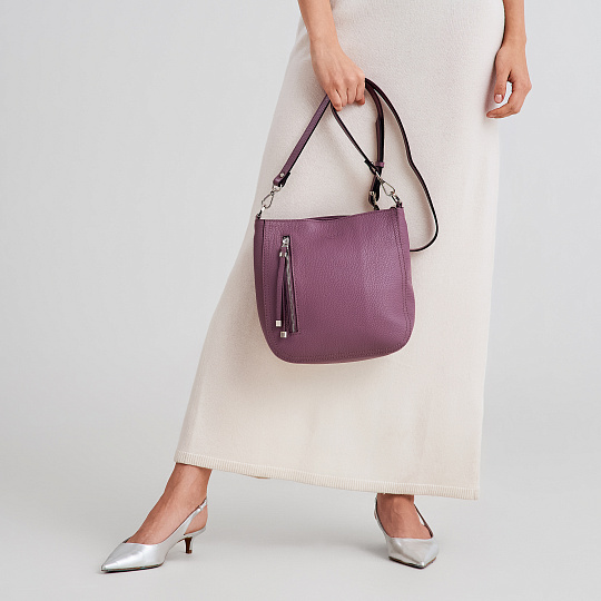 Женская сумка Dr. Koffer из натуральной кожи розовая