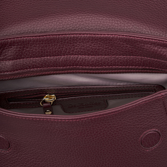 Рюкзак Dr. Koffer из натуральной кожи фиолетовый