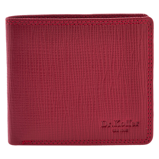 Портмоне Dr.Koffer из натуральной кожи красное