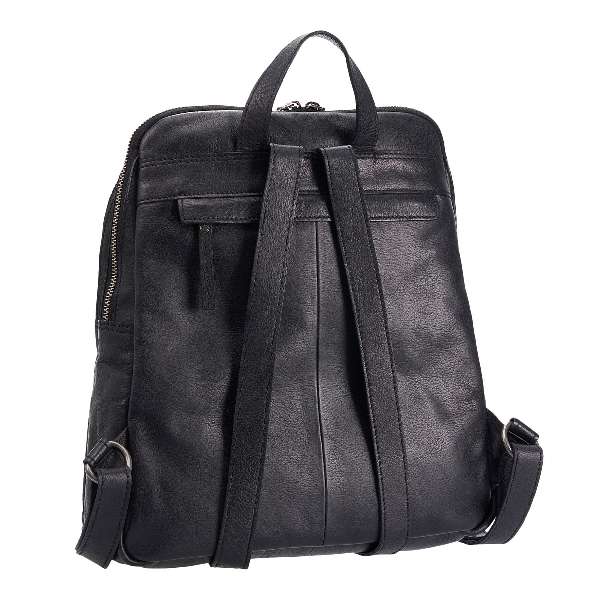 Рюкзак Dr.Koffer из натуральной кожи черный