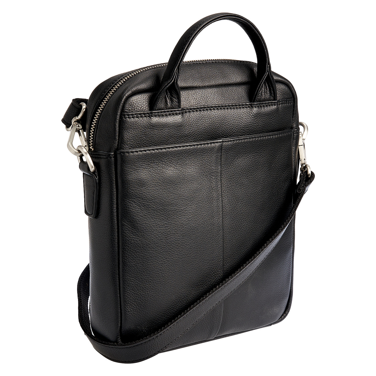 Сумка через плечо Dr.Koffer из натуральной кожи черная