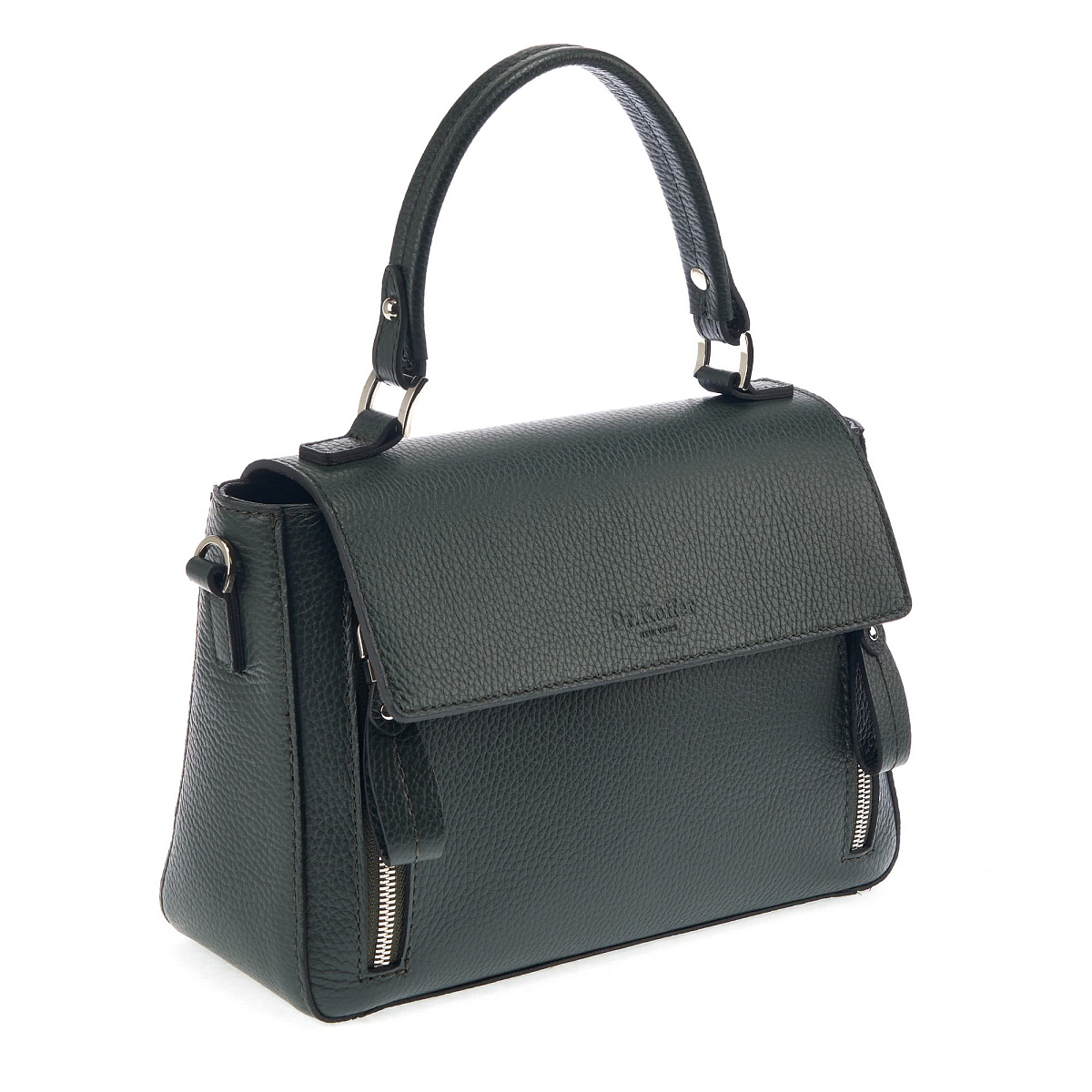 Женская сумка Dr. Koffer из натуральной кожи зеленая