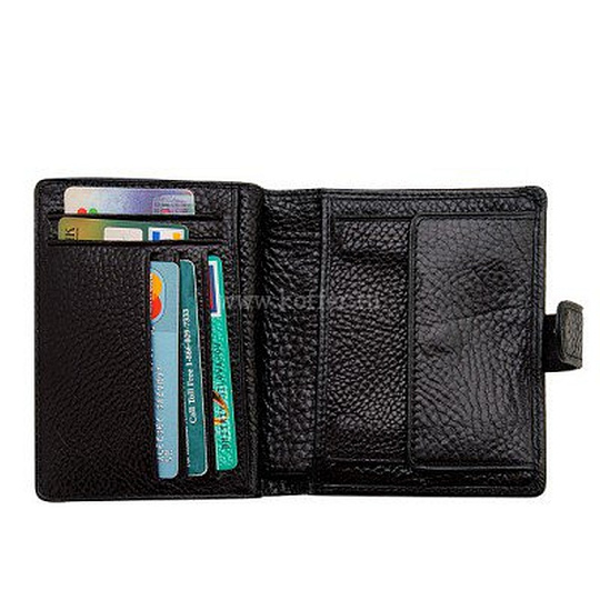 Портмоне Dr.Koffer из натуральной кожи черное