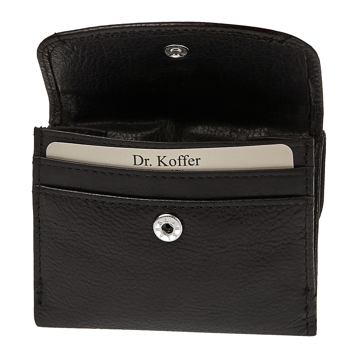 Портмоне Dr.Koffer из натуральной кожи черное