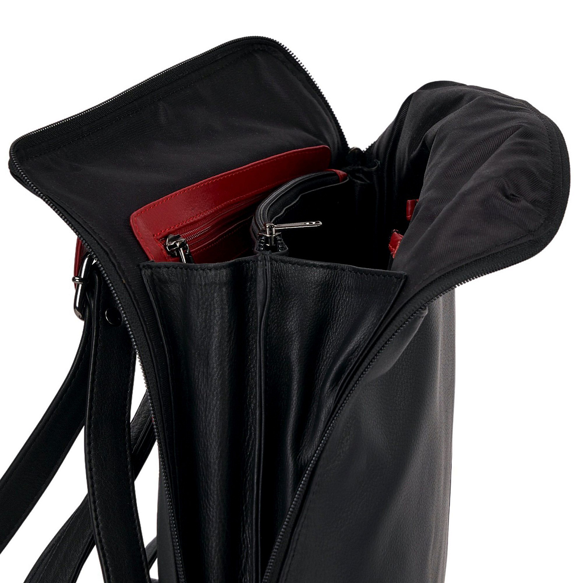 Рюкзак Dr.Koffer из натуральной кожи черный